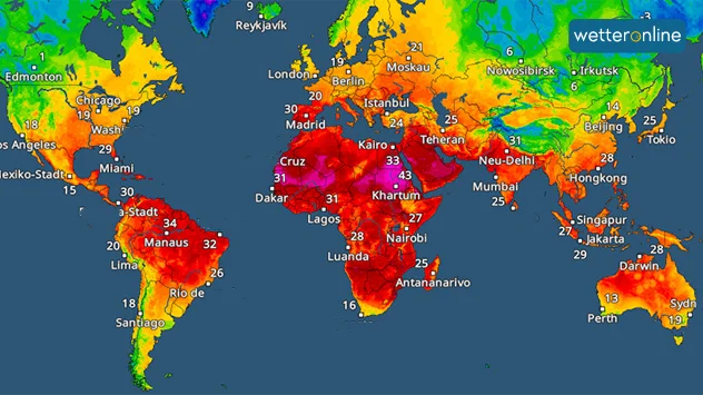 TemperaturRadar weltweit