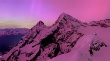 Polarlicht Jungfraujoch