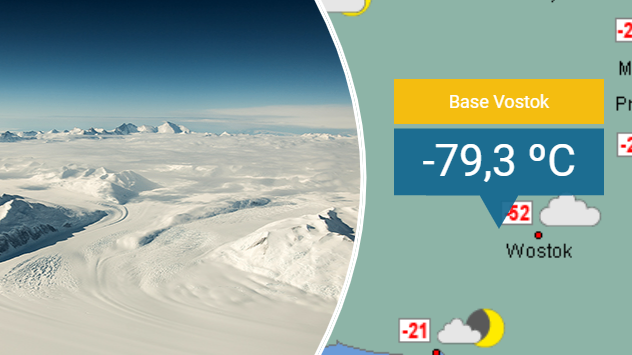 Se registraron temperaturas extremas en la Antártida. 