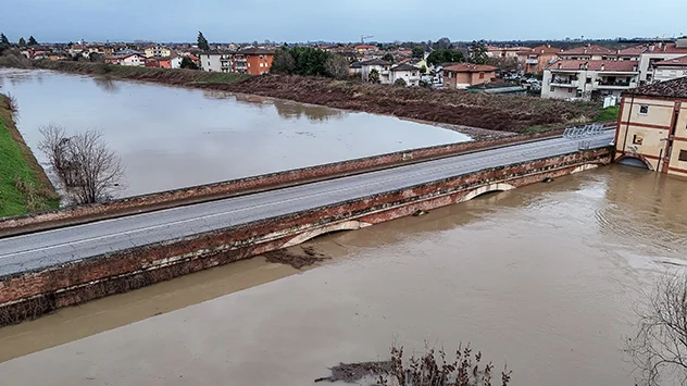 Hochwasser an der Tesina bei Vicenza