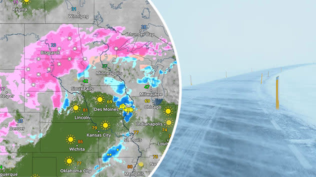 Lateseason blizzard to impact the Plains Weather News