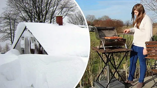 Von Schneemassen auf dem Dach bis Grillwetter auf der Terrasse