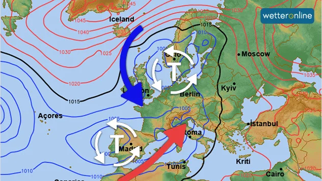 Wetterlage am Freitag