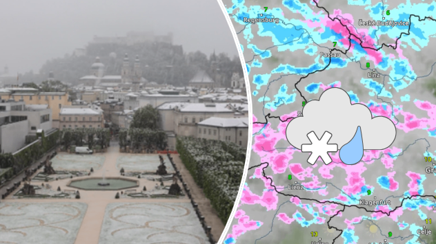 WetterRadar und Webcambild von Salzburg