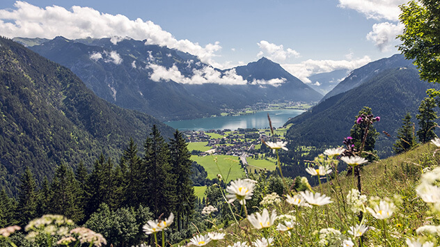 Ausblick von der Feilalm auf den Achensee