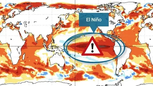 Аномалії температури води в Тихому океані свідчать про настання Ель-Ніньо.