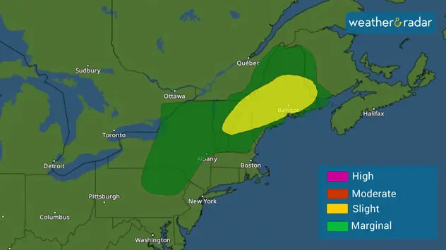 As much as a slight risk has been issued on Friday for excessive rainfall - a level two out of four.