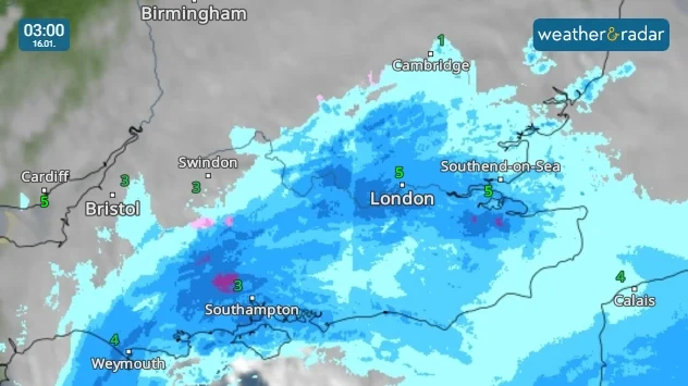 Overnight heavy rain inundated the south-east.