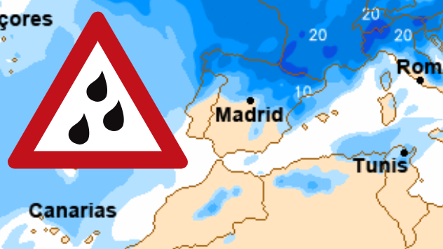 La precipitación se generalizará en España. 