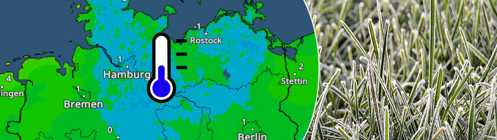 TemperaturRadar und Foto von Raureif