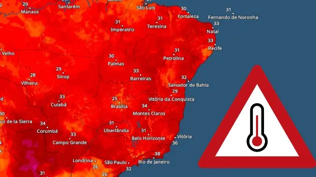 La ola de calor en Brasil está siendo extrema. 