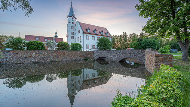 Frühlingsabend am Schloss Belgershain