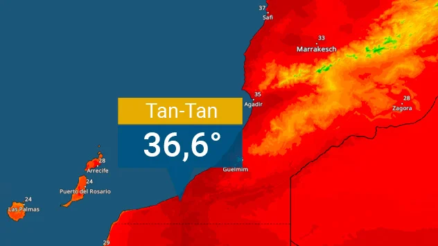 TemperaturRadar Marokko