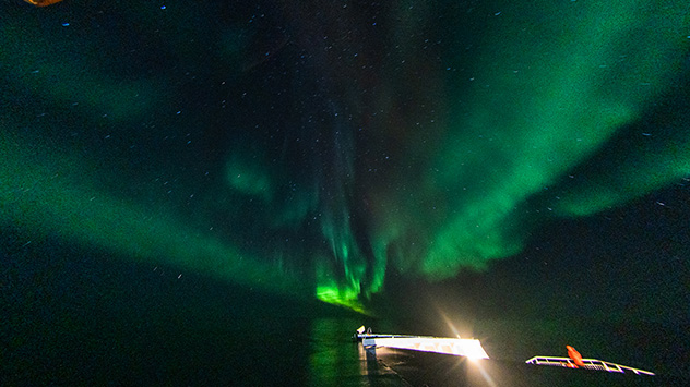 Während der 17-tägigen Reise können auch Polarlichter bestaunt werden.