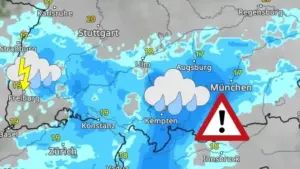 WetterRadar zeigt neuen Regen am Wochenende im Süden Deutschlands