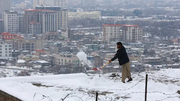 Neige à Kaboul