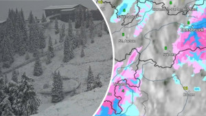 Schnee im Alpbachtal und WetterRadar
