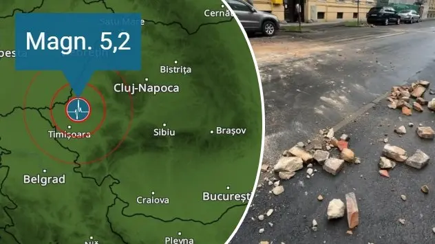 Cutremur moderat în vestul României