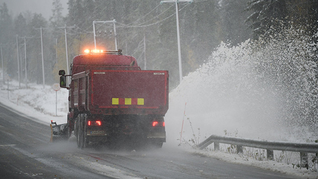 Wintereinbruch im Norden Finnlands