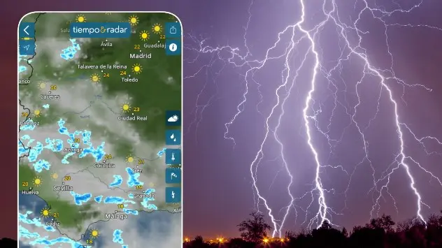 El radar del tiempo es muy útil para seguir los chubascos y tormentas. 