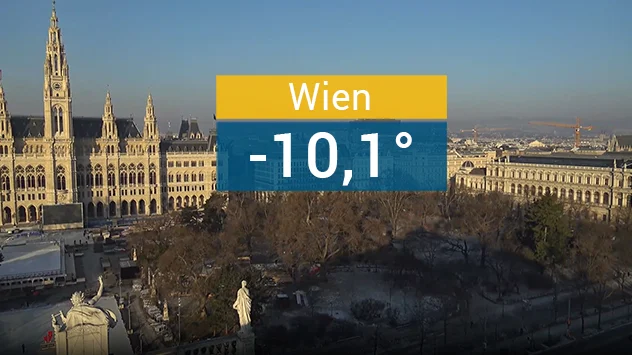 Bild von Wien am Mittwochmorgen