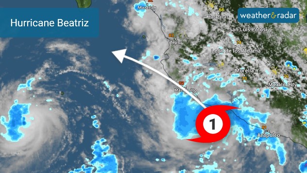 Tropical update Disturbance dwindles chances Beatriz Weather News