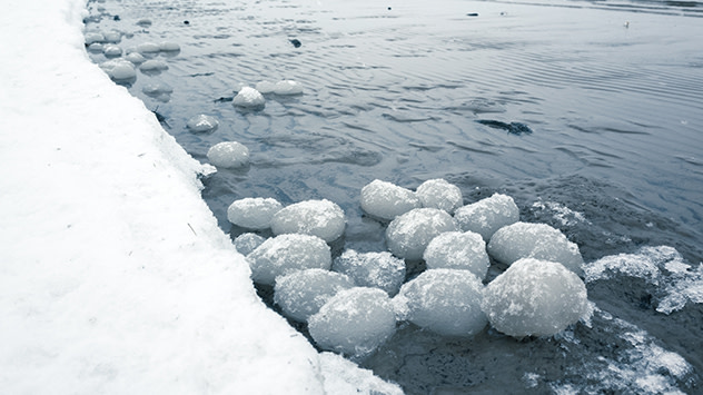 Photo: Massive Ice Balls Along Lake Michigan, Weird Weather