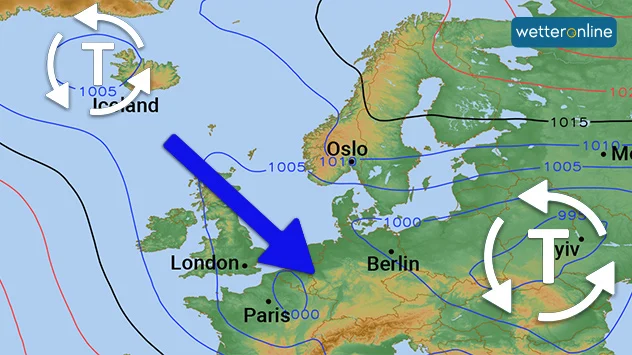 Eine sogenannte Tiefdruckzone liegt in der neuen Woche über weiten Teilen Mitteleuropas. 