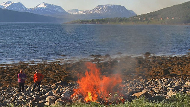 Viele Skandinavier begehen den Mittsommer mit Feierlichkeiten und Lagerfeuern in der freien Natur. 