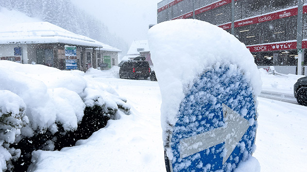 Schneechaos am Brenner