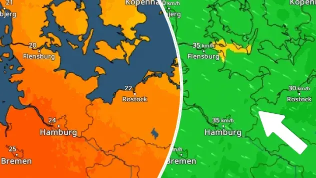 Mit Landwind fühlen sich die Temperaturen an der Ostsee heute angenehmer an. 