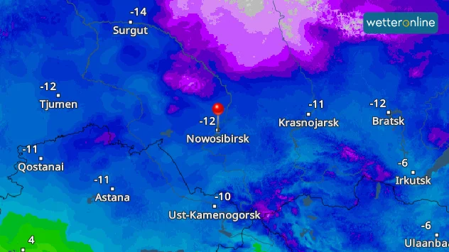 Temperaturen Westsibirien