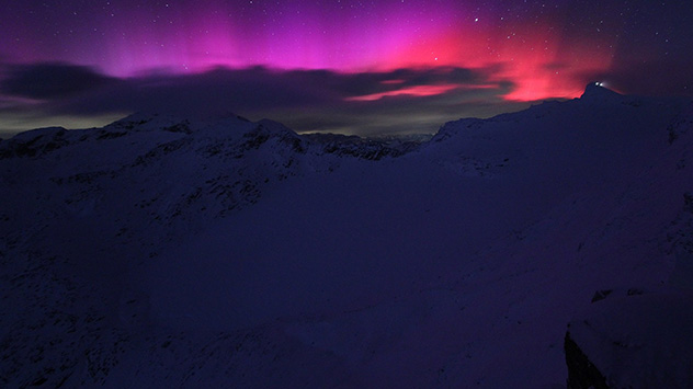 Polarlicht Alpen