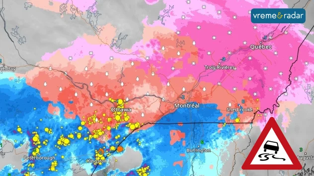 Zimska oluja u Kanadi