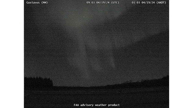 FAA webcam of auroras