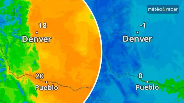 Au Colorado, nous passons du printemps (11 mars) à l'hiver (15 mars).
