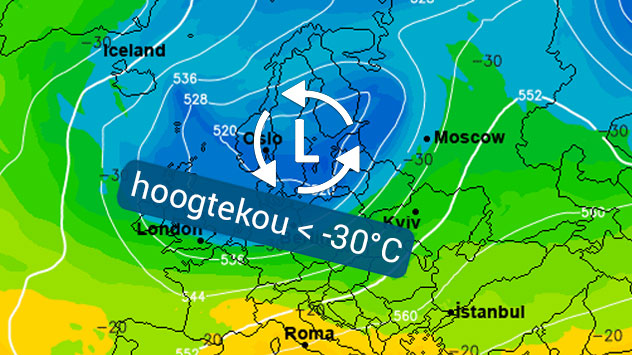 Talrijke Winterse Buien Vanaf De Noordzee Door Hoogtekou