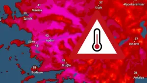 TemperaturRadar zeigt 45 Grad - Hitze in der Türkei