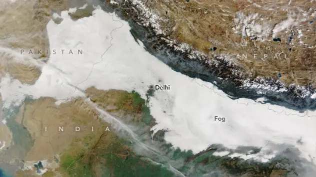 Fog as seen from NASA