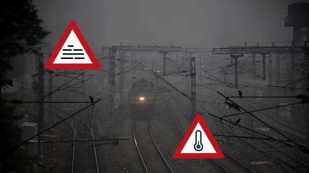 Odisha Train in Fog