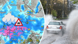 Die WetterRadar-Vorhersage für Freitag zeigt ein kräftiges Tief über Italien mit viel Regen im Gepäck.