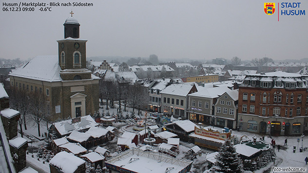 Schnee in Husum