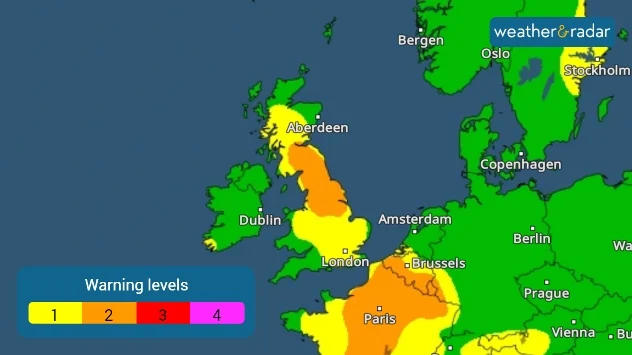 Wind warnings in force across the UK and Ireland this week.
