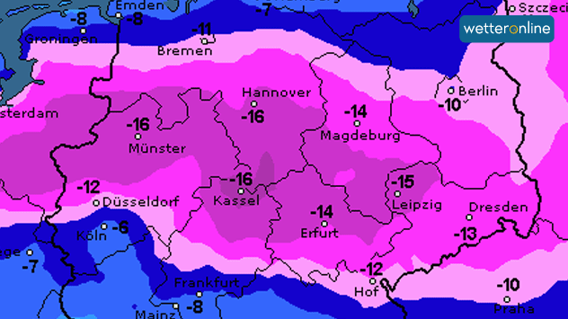 Eisige Kälte in Deutschland 