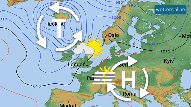 Am Wochenende liegen wir unter Hochdruckeinfluss. Tiefs mit Regenwolken sind jedoch nicht weit entfernt.