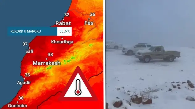 Rekord u Maroku, 35°C. S. Arabiji snijeg