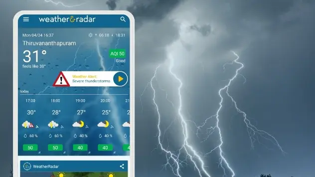 The Weather & Radar App is a valuable tool for farmers, offering lightning, rain, and thunderstorm alerts