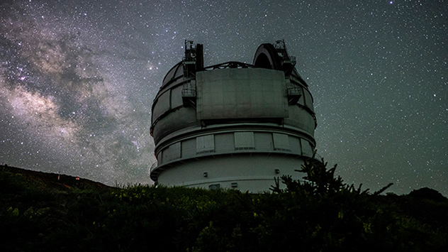 Das Roques-de-los-Muchachos-Observatorium auf der Kanareninsel La Palma gilt als eine der größten astrophysikalischen Beobachtungsstationen weltweit.