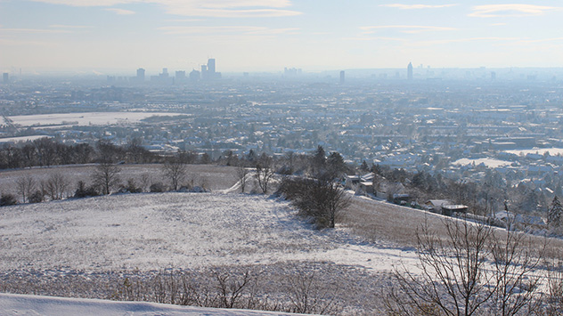 Auch in der Bundeshauptstadt Wien ist es weiß. Dort liegen in der ersten Dezemberwoche 14 Zentimeter Schnee. 