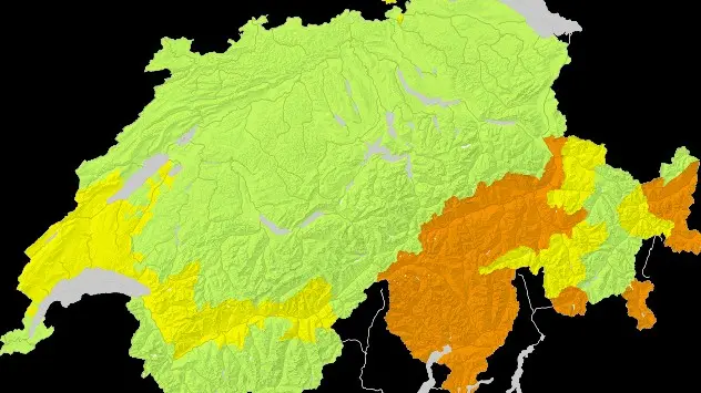 Erhöhte Waldbrandgefahr in weiten Teilen Graubündens.